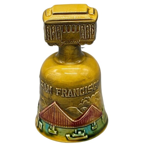 ceramic bell San Francisco cable car handle golden gate bridge ferry READ - Picture 1 of 7